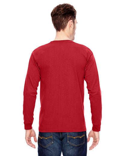 Unisex 100% Cotton Long Sleeve T-Shirt - Red