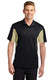 Sport-Tek ST655 - Men's Side Blocked Micropique Sport-Wick Polo - Black / Vegas Gold