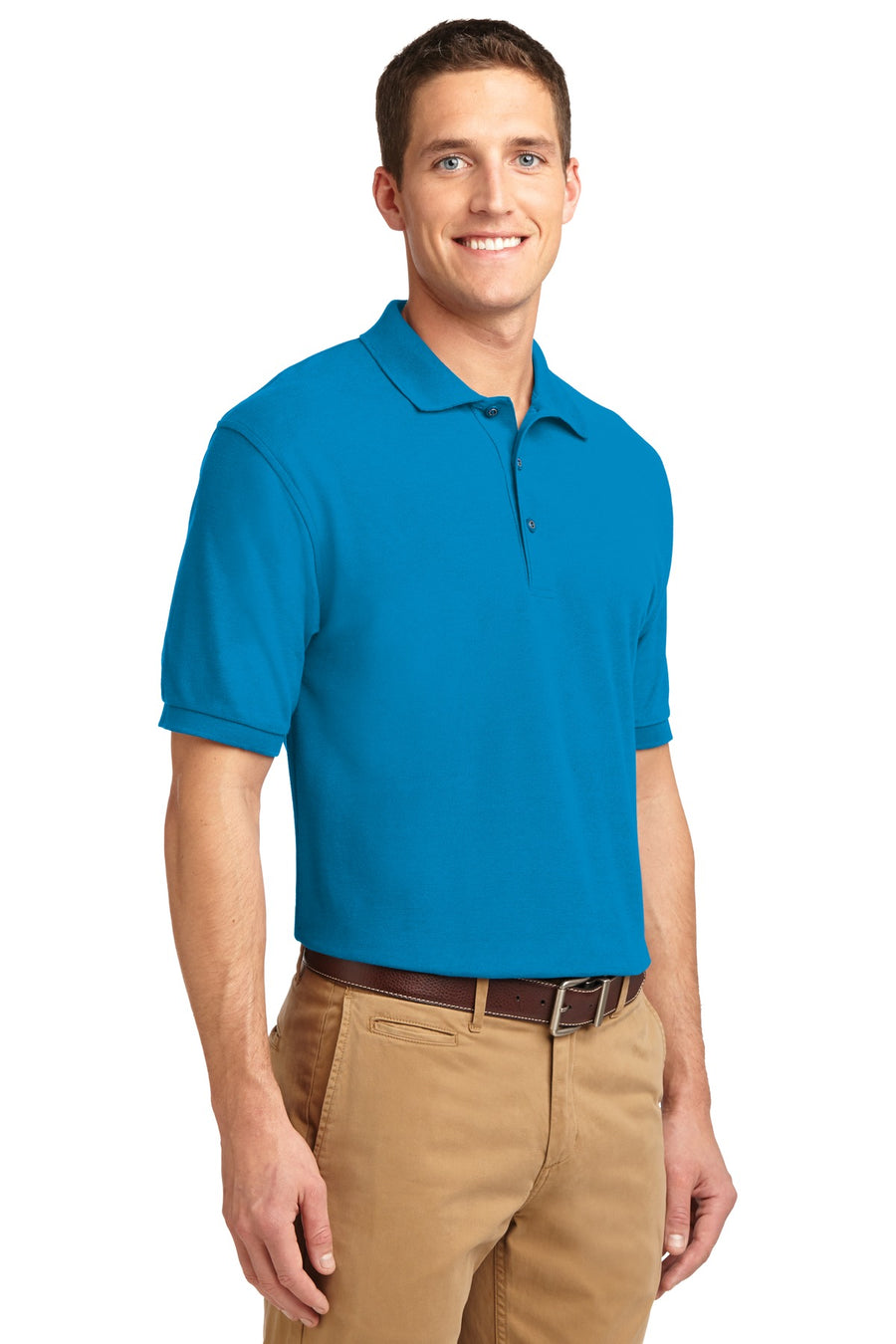 Unisex Silk Touch Polo - Turquoise