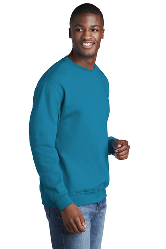 Unisex Core Fleece Crewneck Sweatshirt - Neon Blue
