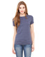 Bella + Canvas 6004 - Women's Junior Fit Favorite T-Shirt - Heather Navy