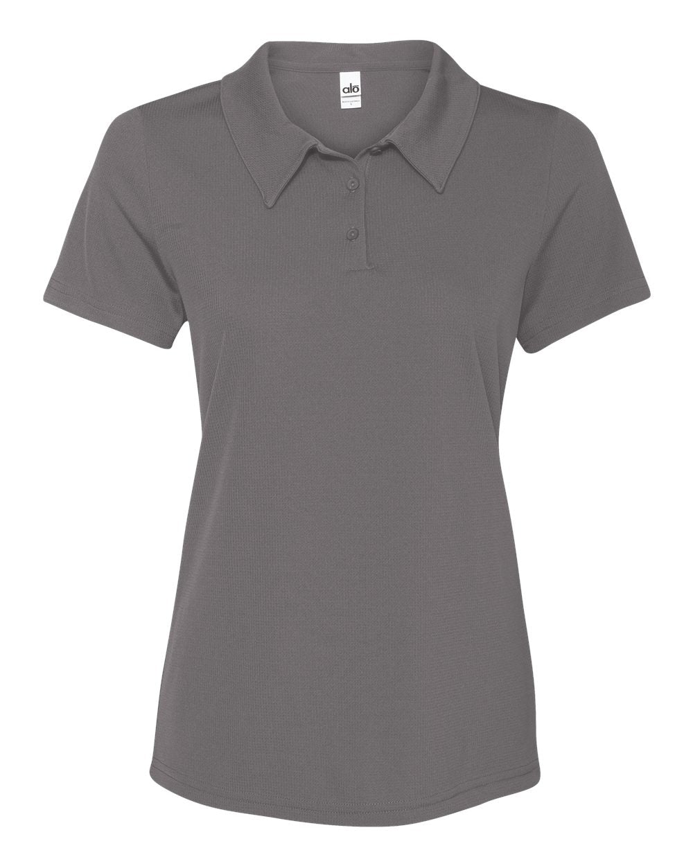 Women's Performance 3-Button Mesh Sport Shirt - Sport Graphite