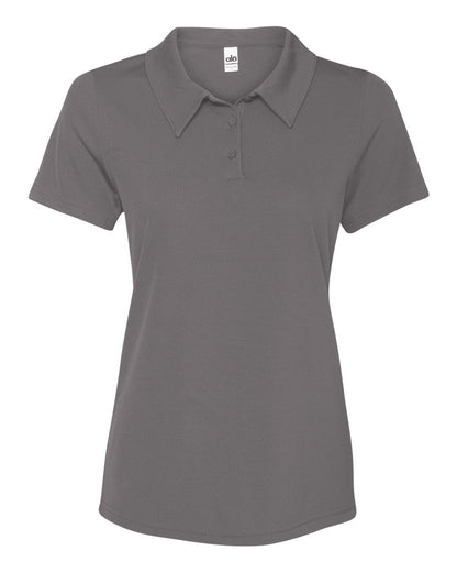 Women's Performance 3-Button Mesh Sport Shirt - Sport Graphite