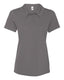 All Sport W1709 - Women's Performance 3-Button Mesh Sport Shirt - Sport Graphite