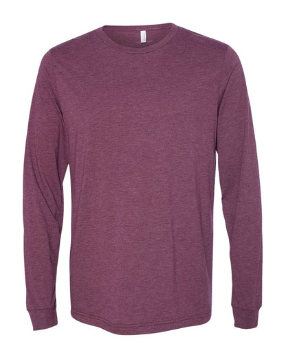 Unisex Jersey Long-Sleeve T-Shirt - Maroon Triblend