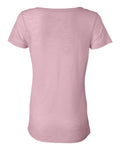 Women's Burnout V-Neck Tee - Soft Pink