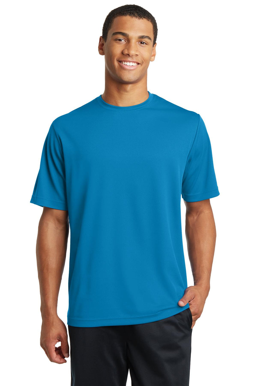 Unisex PosiCharge RacerMesh Tee - Pond Blue