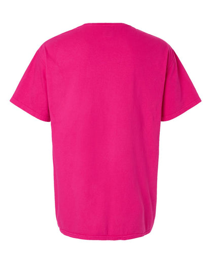 100% Ringspun Cotton Garment-Dyed T-Shirt - Peony Pink