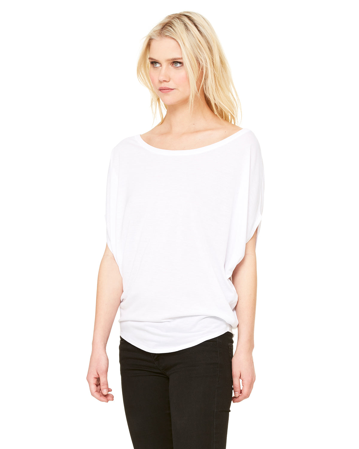 Women's Flowy Circle Top - White