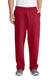 Port & Company PC78P - Unisex Core Fleece Sweatpant with Pockets - Red