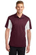 Sport-Tek ST655 - Men's Side Blocked Micropique Sport-Wick Polo - Maroon / White