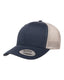 Yupoong 6606 - Unisex Retro Trucker Cap - Navy / Silver