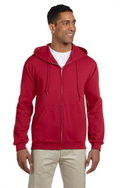 Unisex Super Sweats® NuBlend® Fleece Full-Zip Hoodie - Red