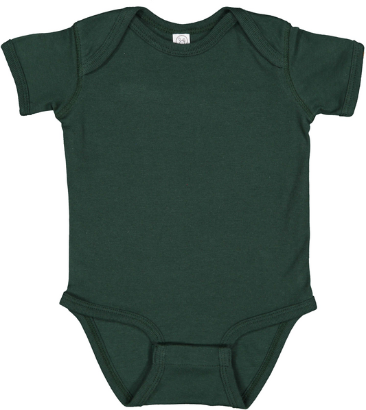 Infant Baby Rib Bodysuit - Forest