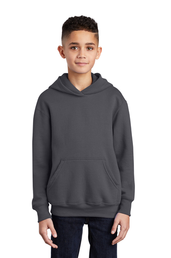 Youth Core Fleece Pullover Hoodie - Charcoal