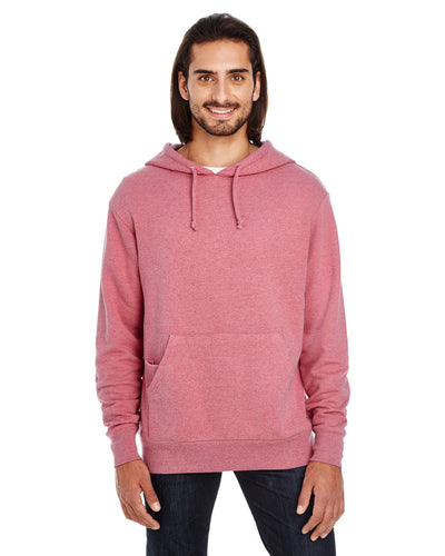 Unisex Triblend French Terry Hoodie - Cardinal Heather