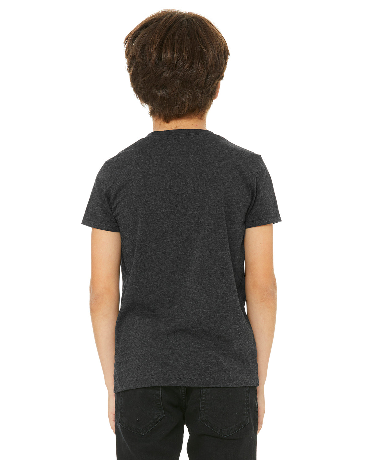 Youth Triblend Short-Sleeve T-Shirt - Charcoal Black Triblend