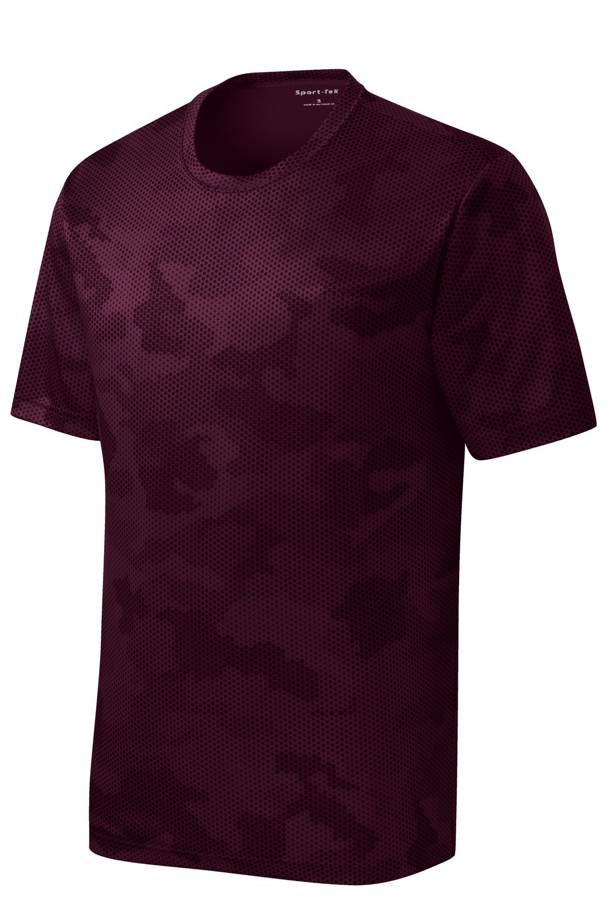 Youth CamoHex Tee - Maroon
