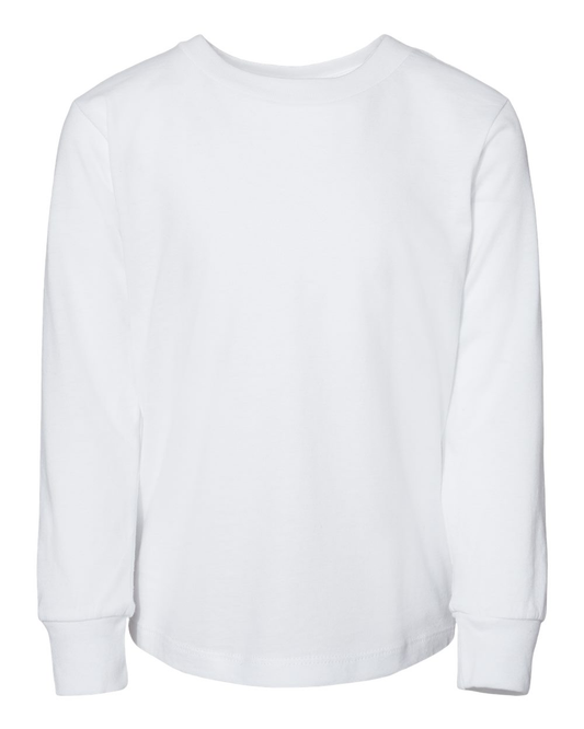 Toddler Jersey Long Sleeve T-Shirt - White