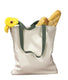 BAGedge BE010 - Canvas Tote with Contrasting Handles - Natural / Forest