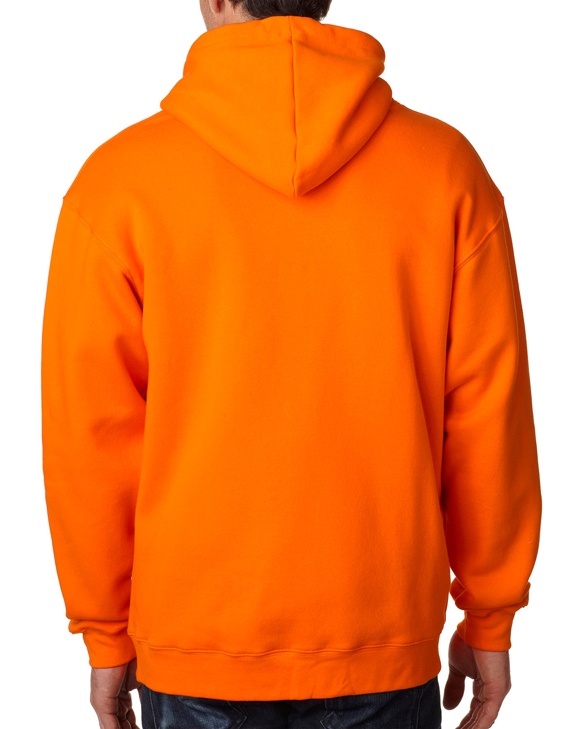 Unisex 80% cotton/20% polyester Full-Zip Hoodie - Bright Orange