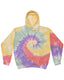 Tie-Dye CD877 - Unisex Tie-Dyed Pullover Hoodie - Zen Rainbow