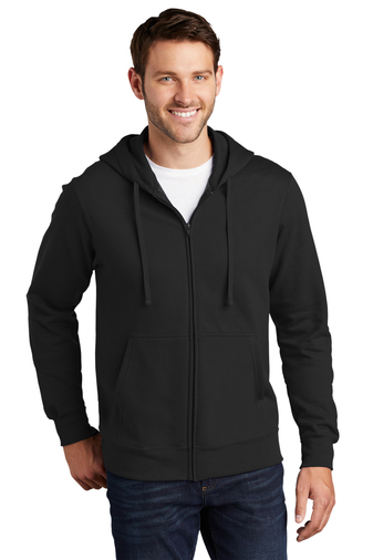 Unisex Fan Favorite Fleece Full-Zip Hoodie - Jet Black