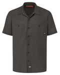 Men's Industrial Short-Sleeve Work Shirt - Dark Charcoal