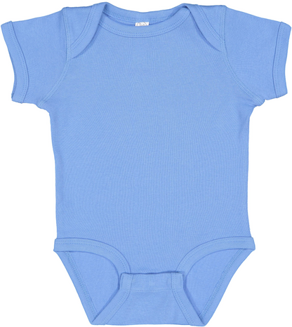 Infant Baby Rib Bodysuit - Carolina Blue