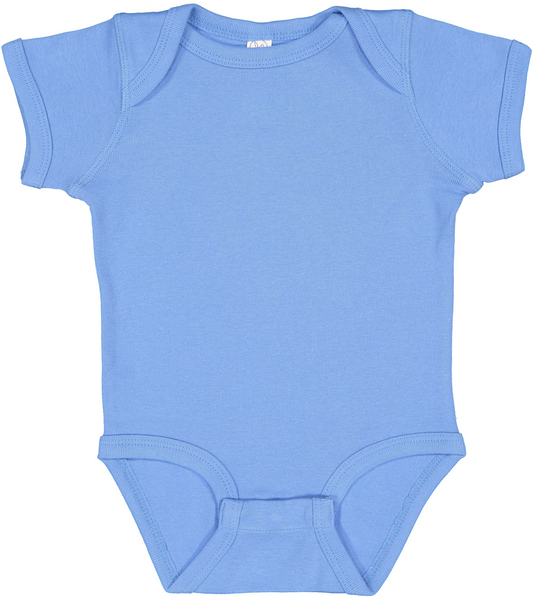 Infant Baby Rib Bodysuit - Carolina Blue