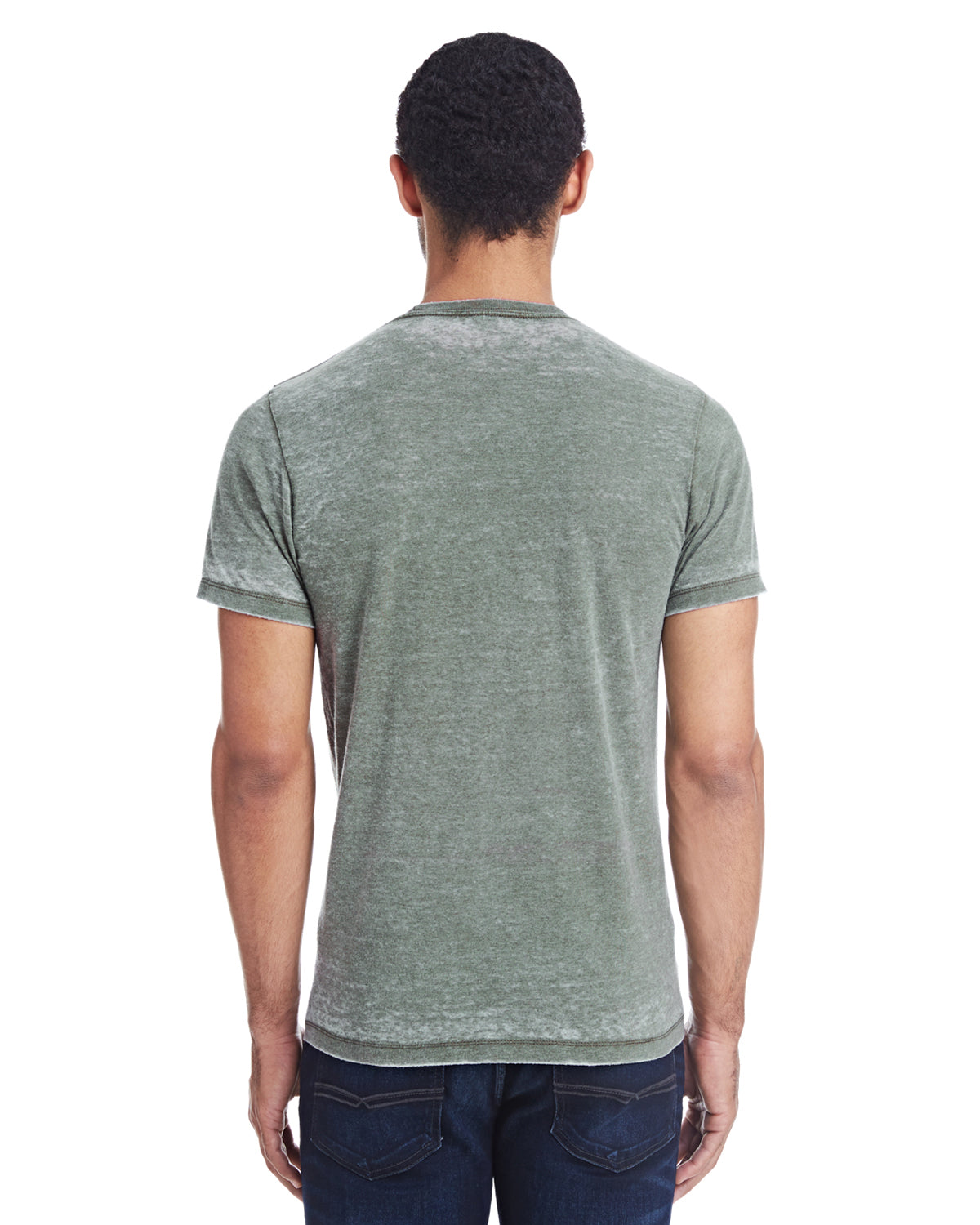 Unisex Acid Wash T-Shirt - Olive