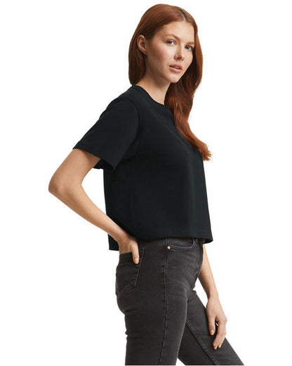 Women's Fine Jersey Boxy T-Shirt - Black