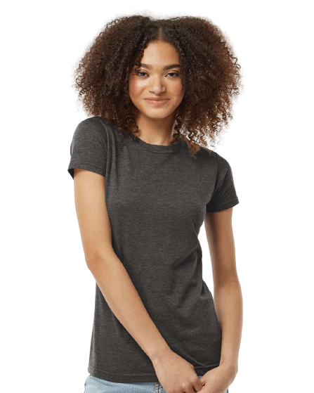 Women's Poly-Rich Slim Fit Tee - Heather Graphite