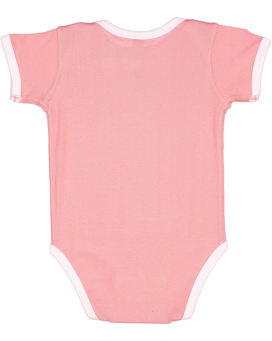 Infant Baby Rib Bow Tie Bodysuit - Mauvelous / Blrna
