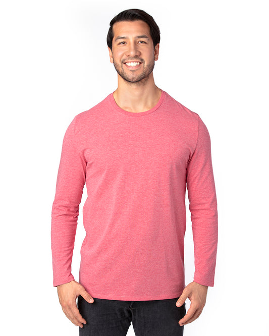 Unisex Ultimate Long-Sleeve T-Shirt - Red Heather