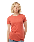 Women's Poly-Rich Slim Fit Tee - Heather Orange