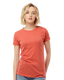 Tultex 0240TC - Women's Poly-Rich Slim Fit Tee - Heather Orange