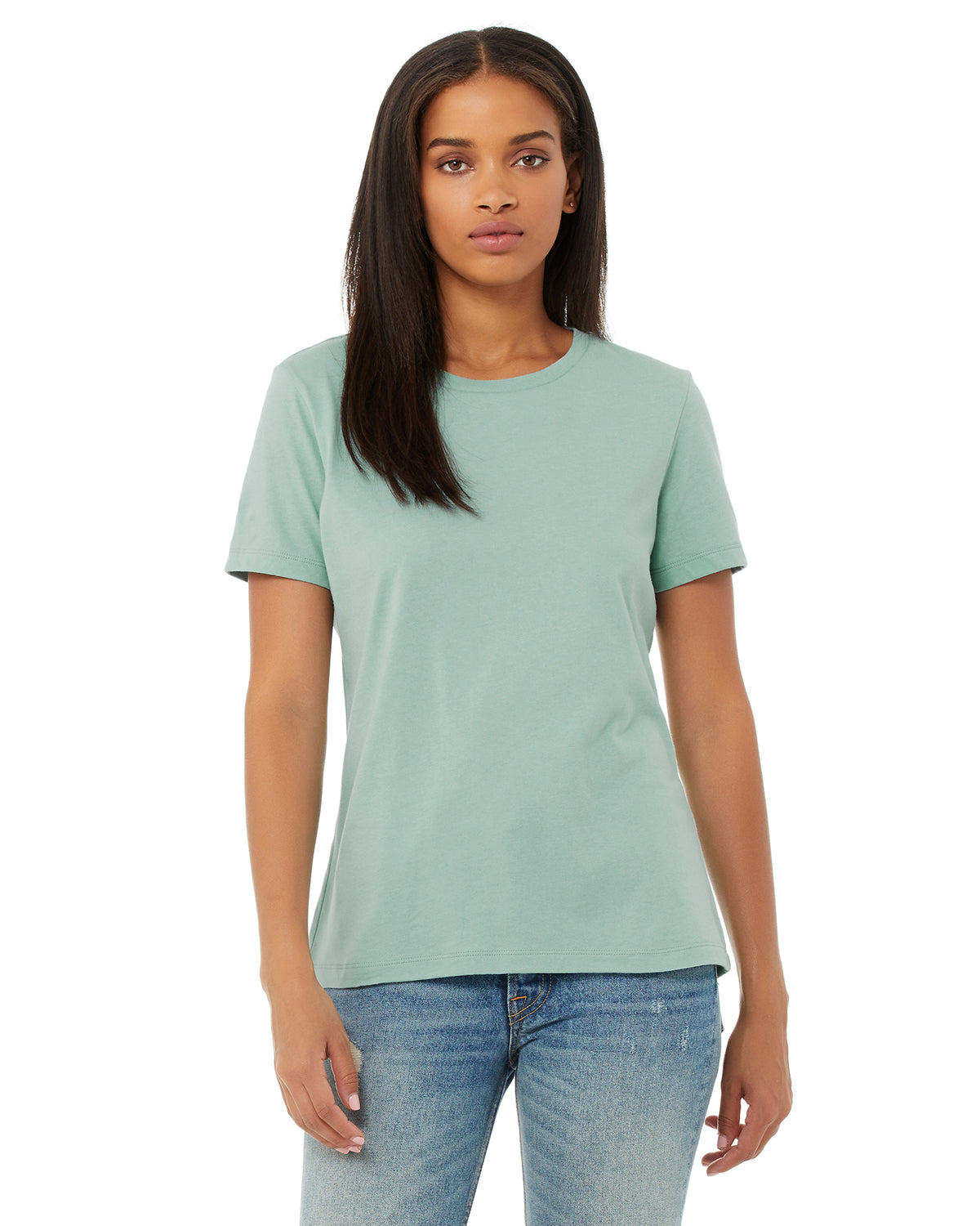 Women's Relaxed Jersey Short-Sleeve T-Shirt - Dusty Blue