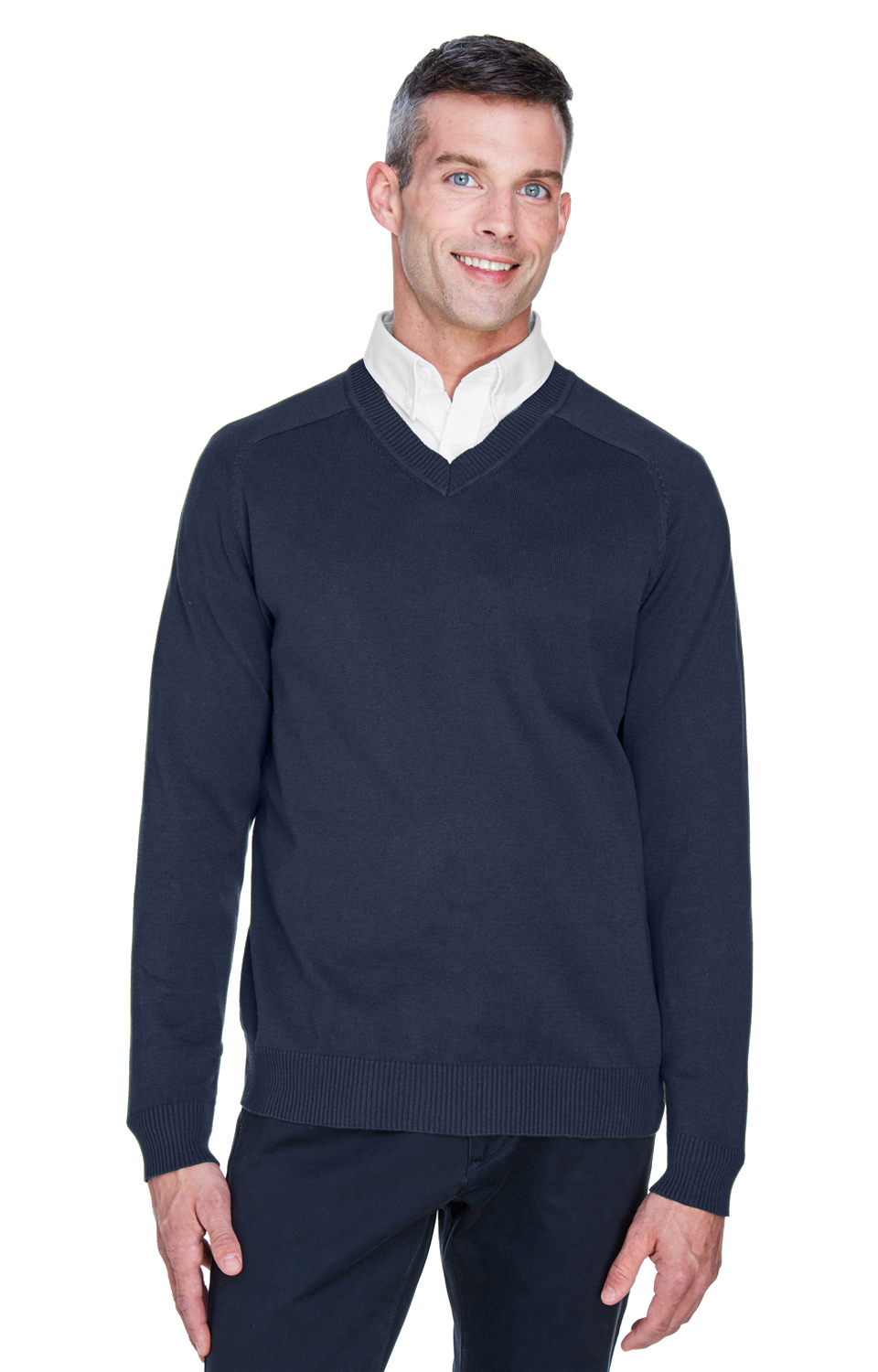 Men's V-Neck Sweater - Navy