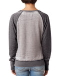 Women's Zen Contrast Crew - Cement / Dark Smoke