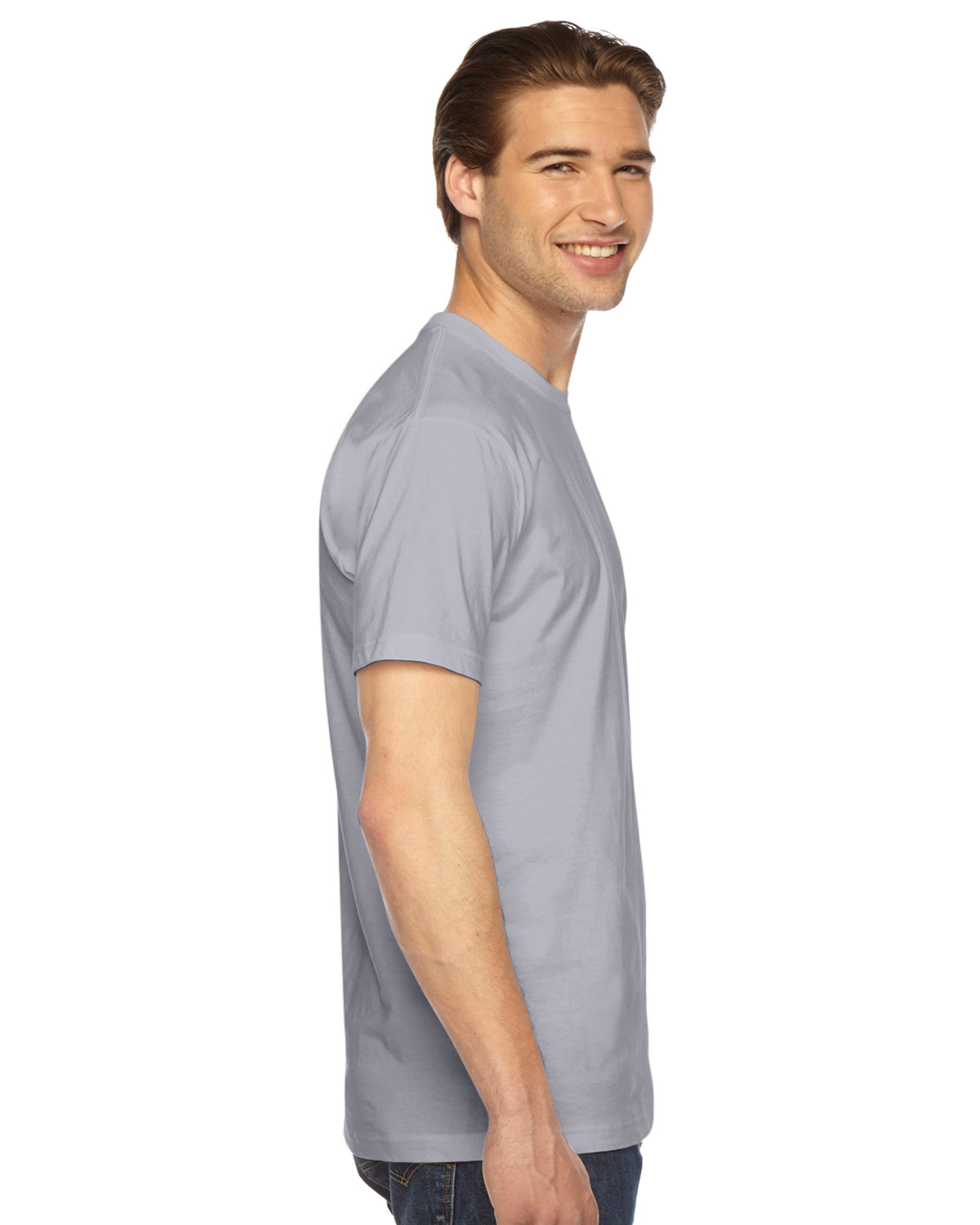 Unisex Fine Jersey Short-Sleeve T-Shirt - Slate