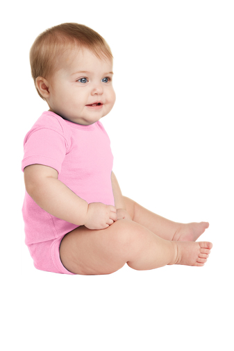Infant Baby Rib Bodysuit - Pink