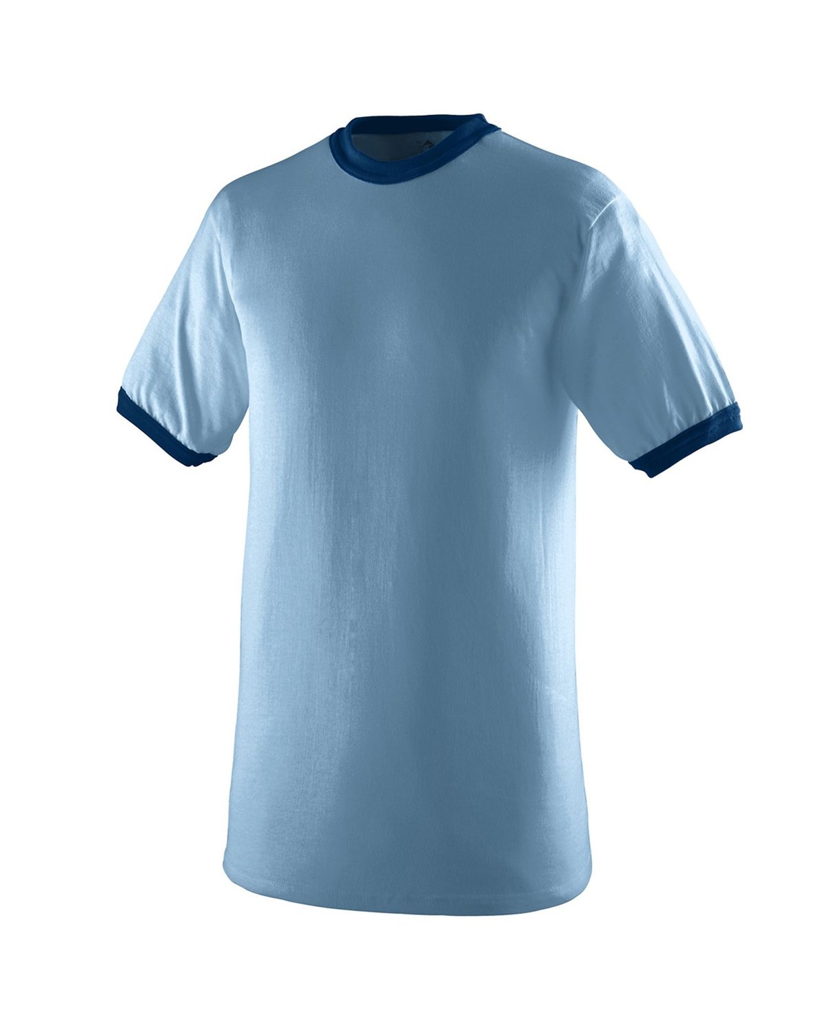 50/50 Ringer T-Shirt - Light Blue / Navy