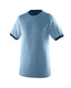 Augusta Sportswear 710 - 50/50 Ringer T-Shirt - Light Blue / Navy