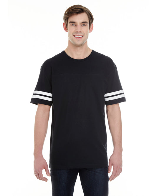 Men's Football T-Shirt - Black / White