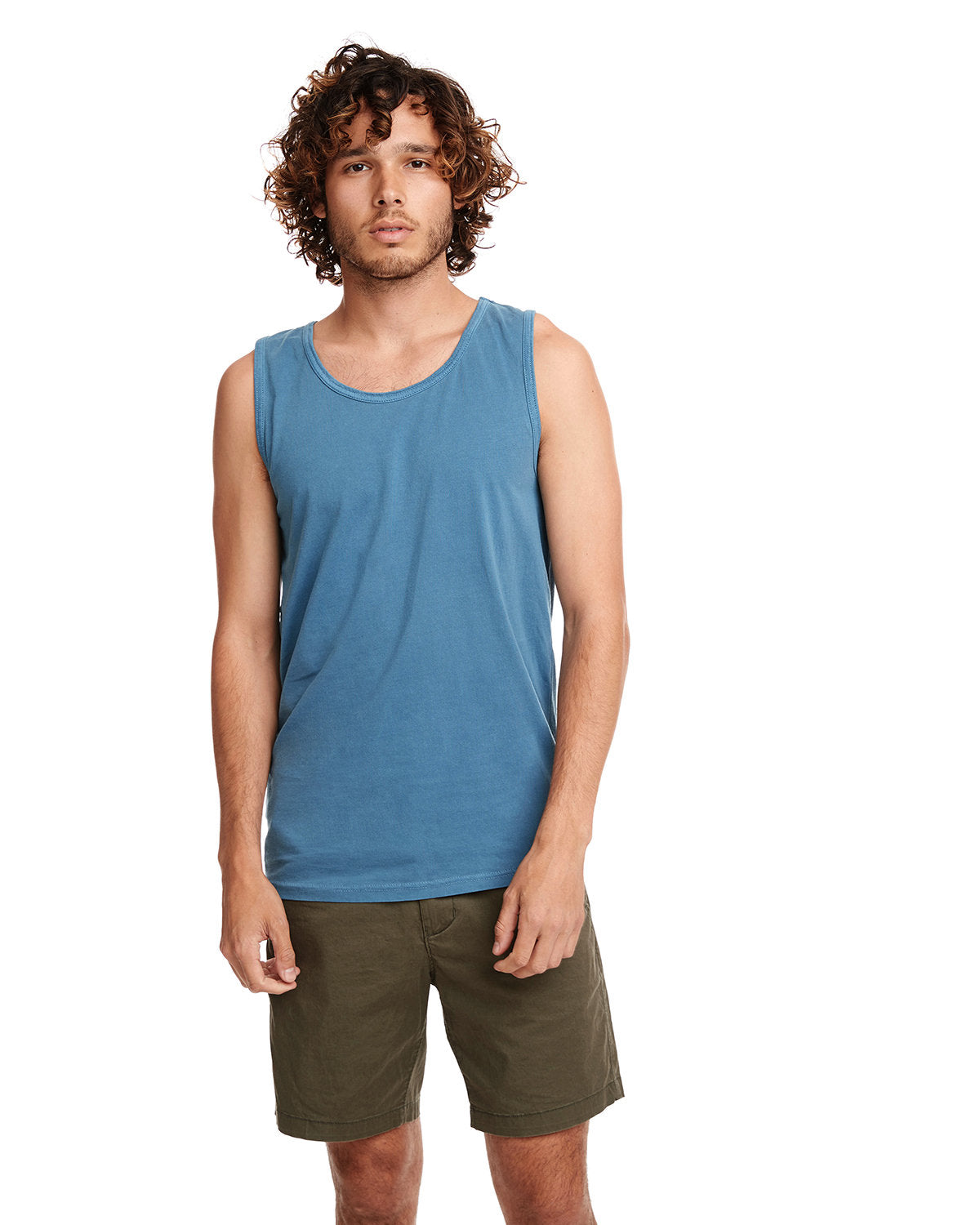 Unisex Inspired Dye Tank - Blue Jean