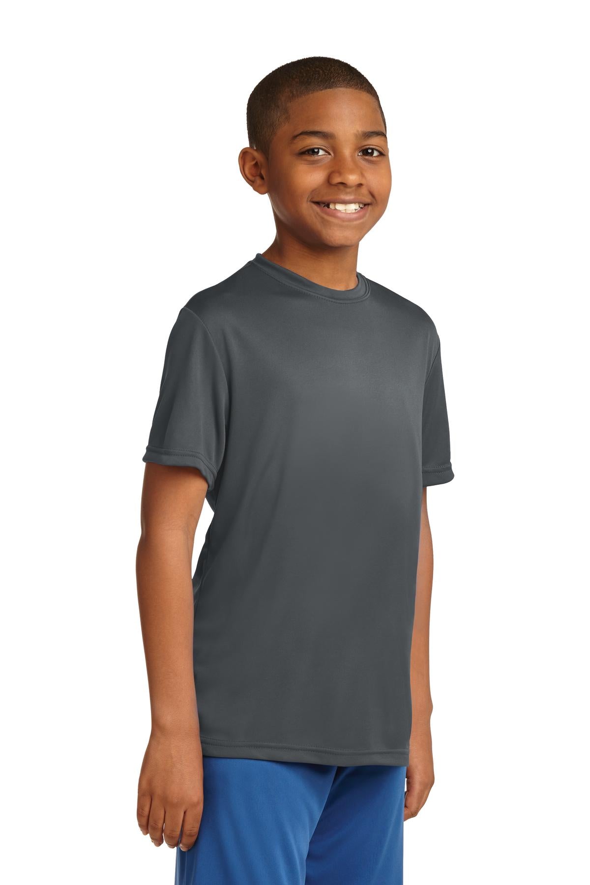 Youth PosiCharge Competitor Tee - Iron Gray