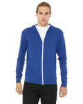 Unisex Triblend Full-Zip Lightweight Hoodie - True Royal Triblend