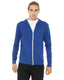 Bella + Canvas 3939 - Unisex Triblend Full-Zip Lightweight Hoodie - True Royal Triblend