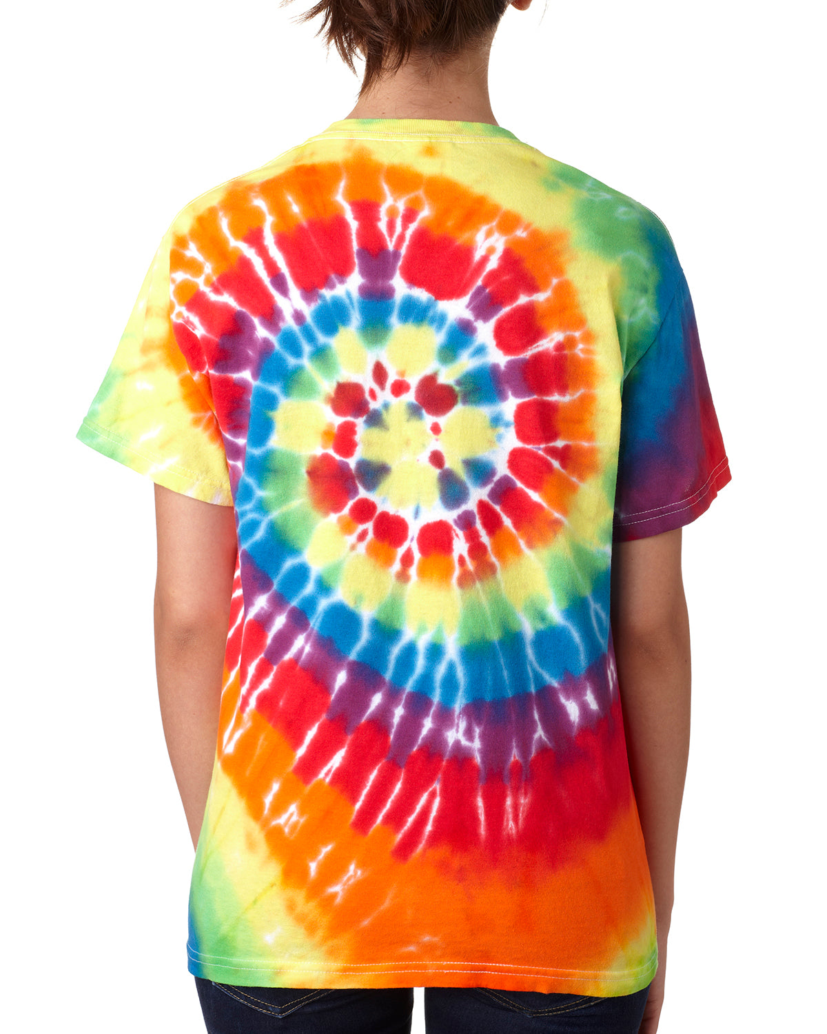 Unisex Multi-Color Spiral Short Sleeve T-Shirt - Michelangelo